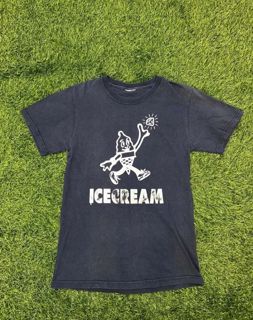 Billionaire Boys Club Ice Cream Running Dog Diamond Logo Graphic T-Shirt